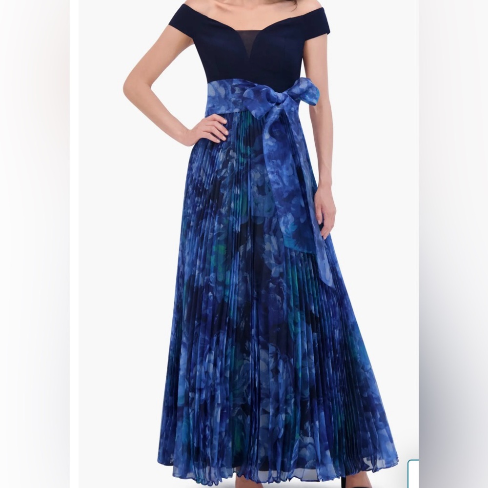 Eliza J Blue A-Line Cocktail Dress NWT